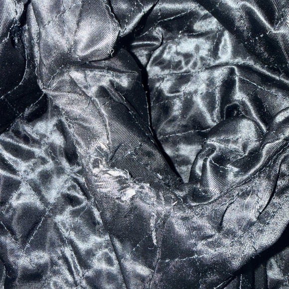 Nicole Miller Black Leather Jacket with Fur Trim - Picture 13 of 16